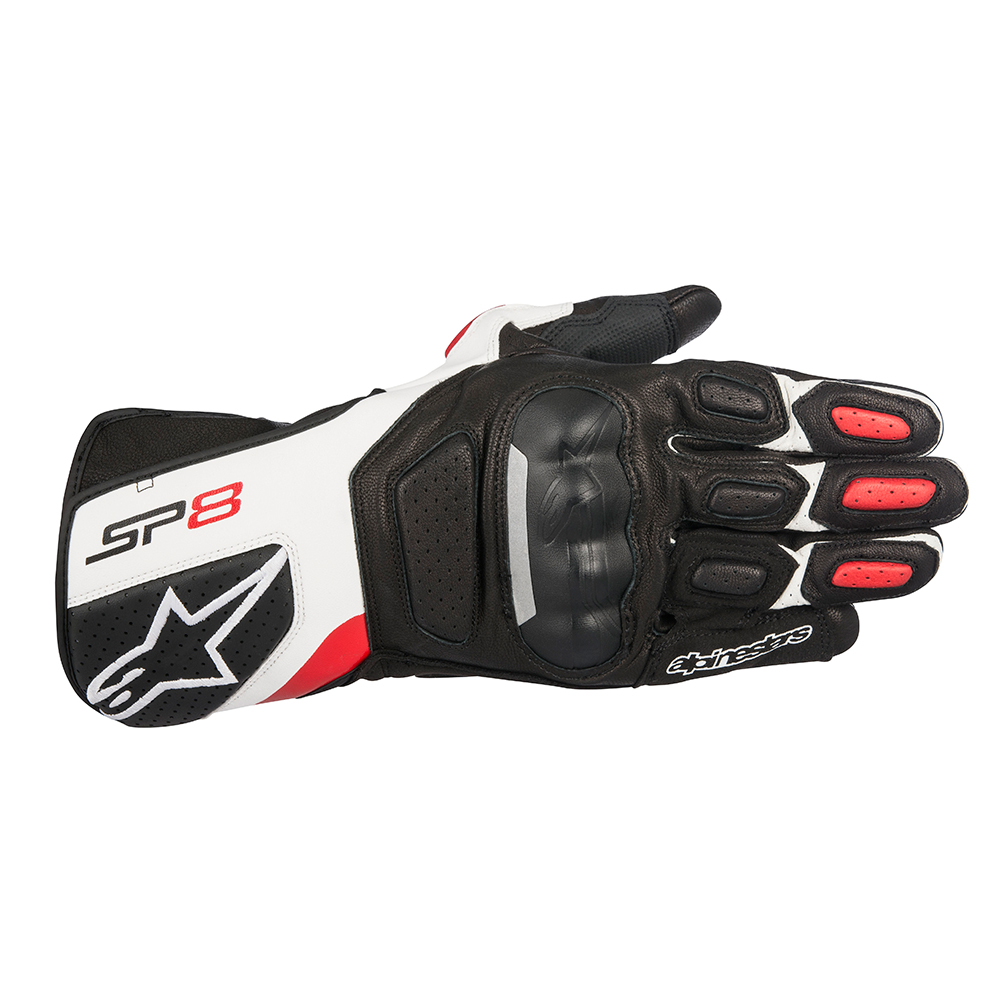 Alpinestars SP-8 v2 Gloves Black White  Red