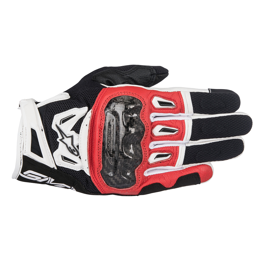 Alpinestars SMX-2 Air Carbon v2 Gloves Black Red  White