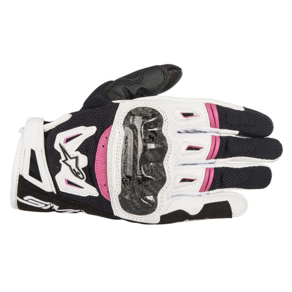 Alpinestars Stella SMX 2 v2 Air Carbon Gloves Black White  Fuchsia
