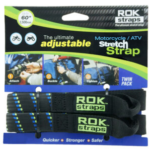 Rok Straps HD 25mm Adj Black  blue/green