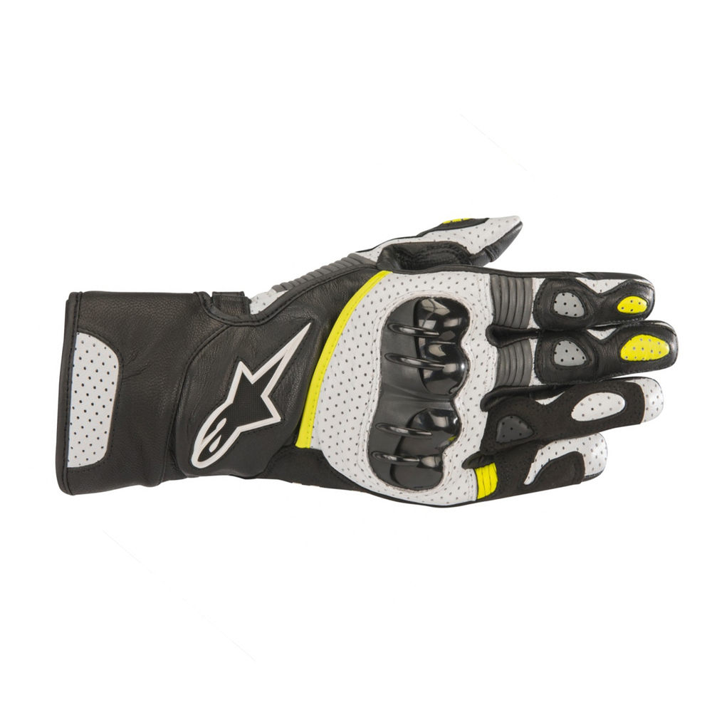 Alpinestars SP-2 v2 Gloves Black White  Yellow Fluo
