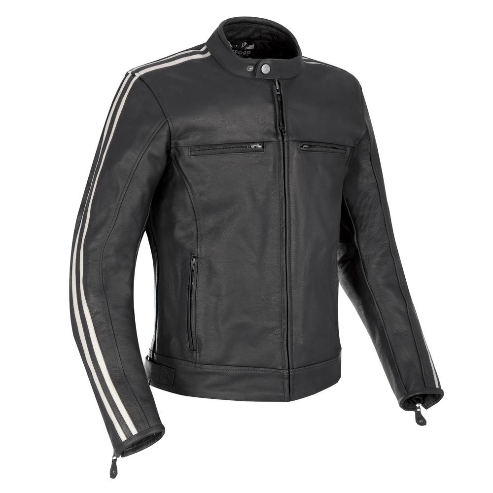 Oxford Bladon Leather Jacket Black