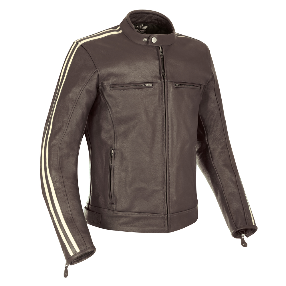 Oxford Bladon Leather Jacket Brown