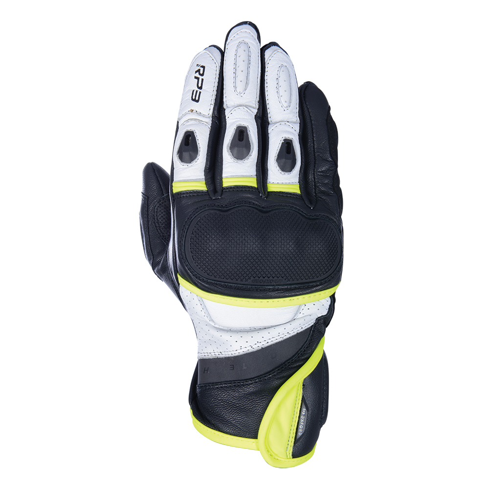 Oxford RP-3 2.0 Short Sports Gloves Black White  Fluo