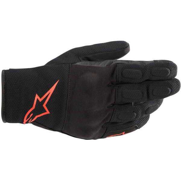 Alpinestars S Max Drystar Gloves Black  Red Fluo
